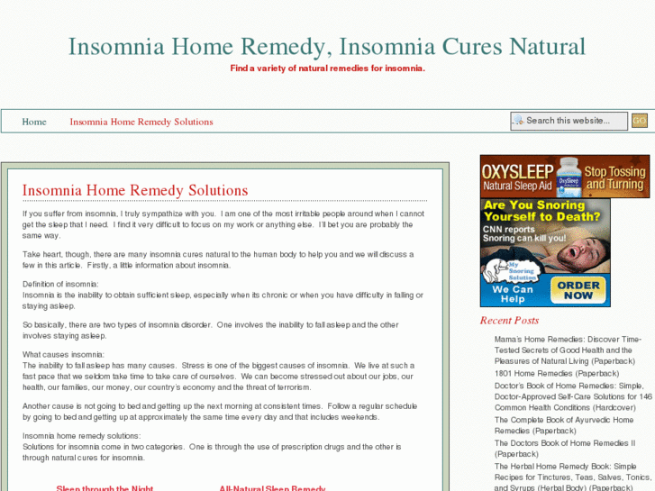 www.insomniahomeremedy.net
