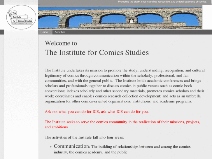 www.instituteforcomicsstudies.org