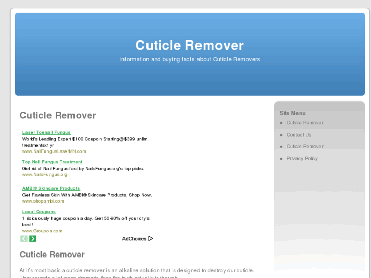 www.cuticleremover.net