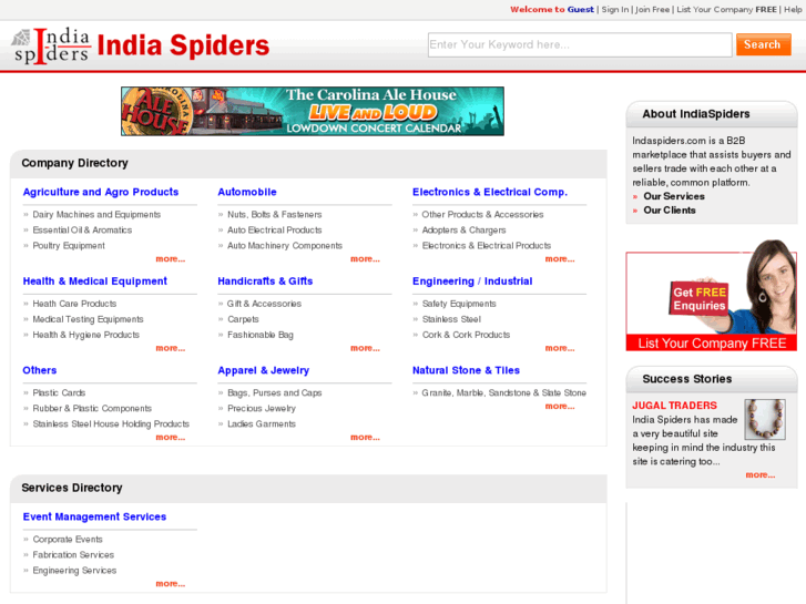 www.indiaspiders.com