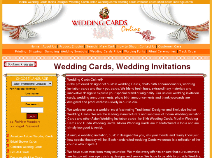 www.weddingcardsonline.net