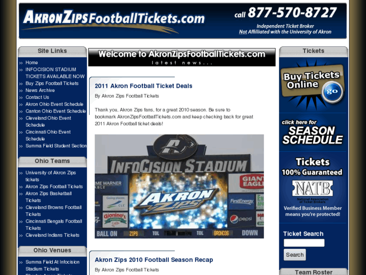 www.akronzipsfootballtickets.com