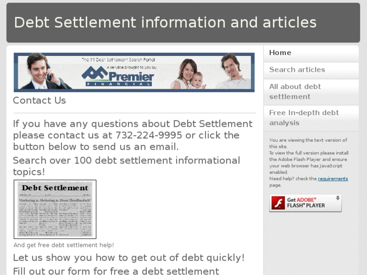 www.freedebtsettlementinformation.com