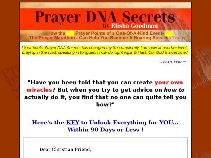 www.prayerdnasecrets.com