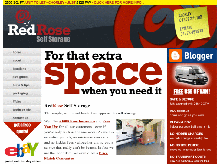 www.redroseselfstorage.com