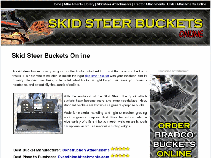 www.skidsteerbucketsonline.com