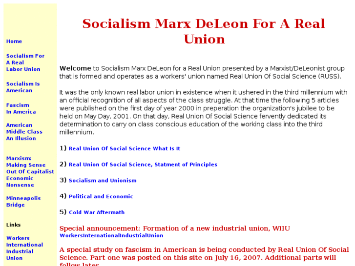 www.socialismmarxdeleonforarealunion.org