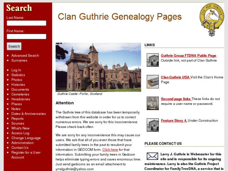 www.clanguthriegenealogy.com