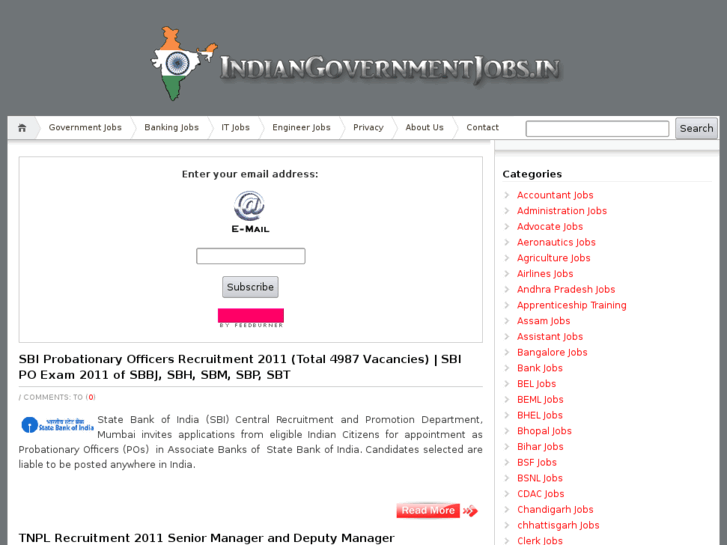 www.indiangovernmentjobs.in