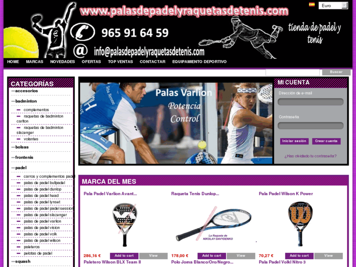 www.palasdepadelyraquetasdetenis.com