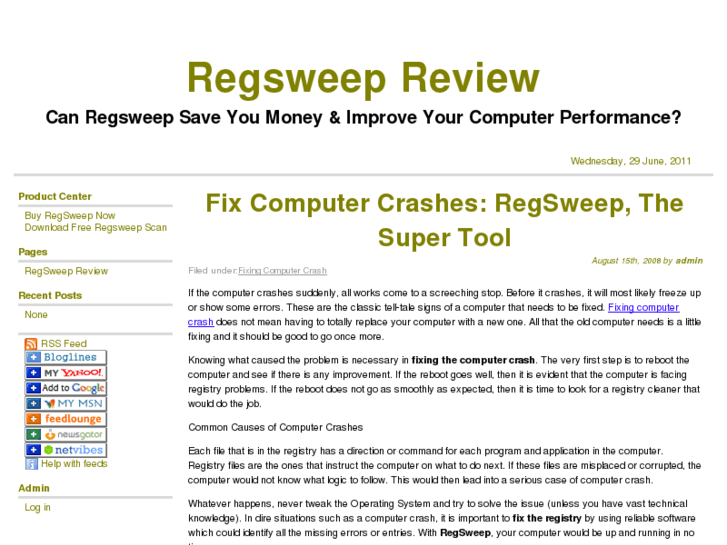 www.regsweepreview.com