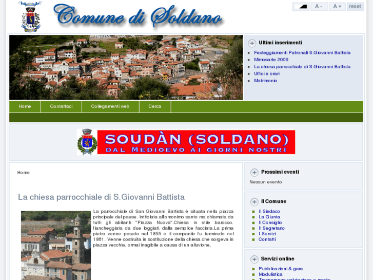 www.comunesoldano.it