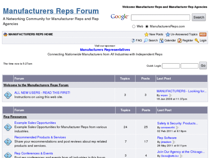 www.manufacturersrepforum.net