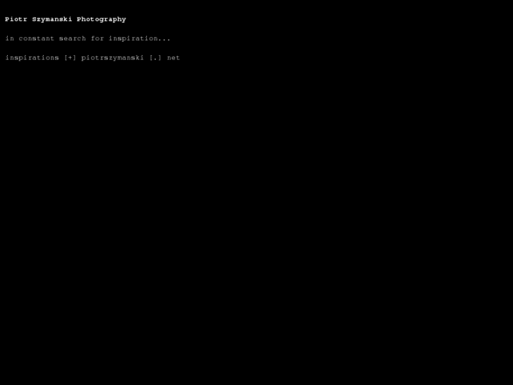 www.piotrszymanski.net