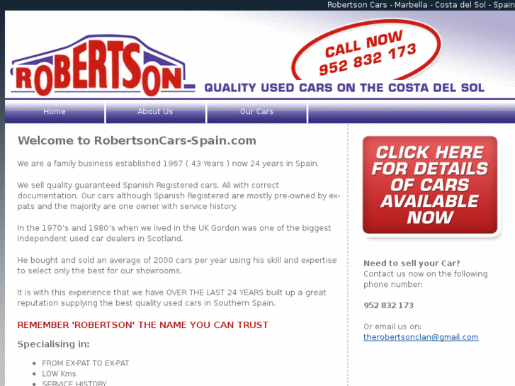 www.robertsoncars-spain.com