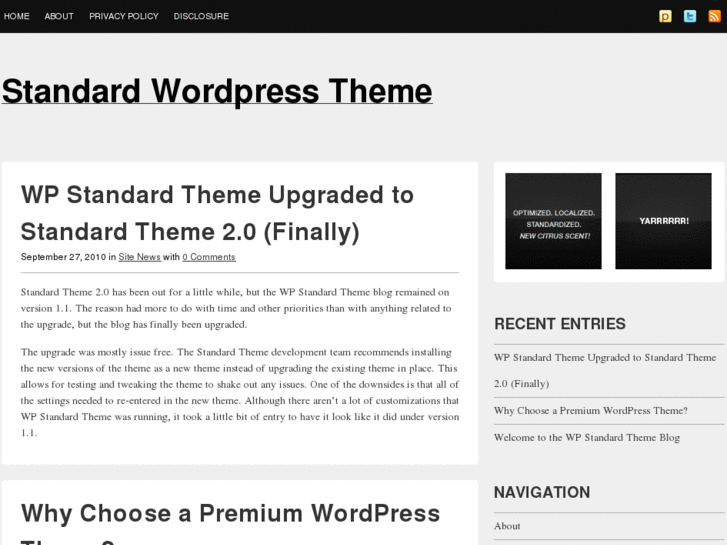 www.wpstandardtheme.com