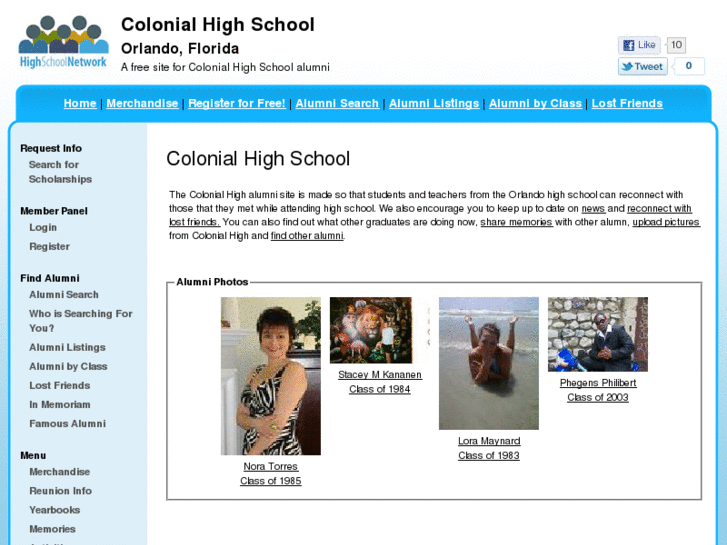 www.colonialhighschoolalumni.com