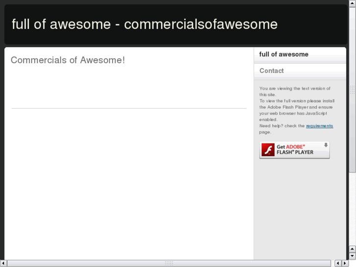 www.commercialsofawesome.com