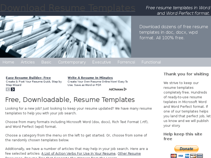 www.downloadresumetemplates.com