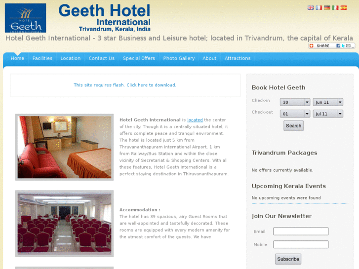 www.geethhoteltrivandrum.com