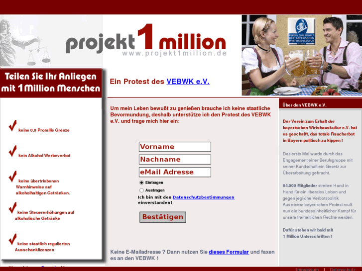 www.projekt1million.de