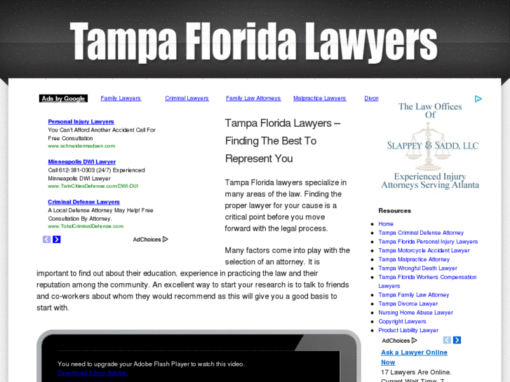 www.tampafloridalawyers.net