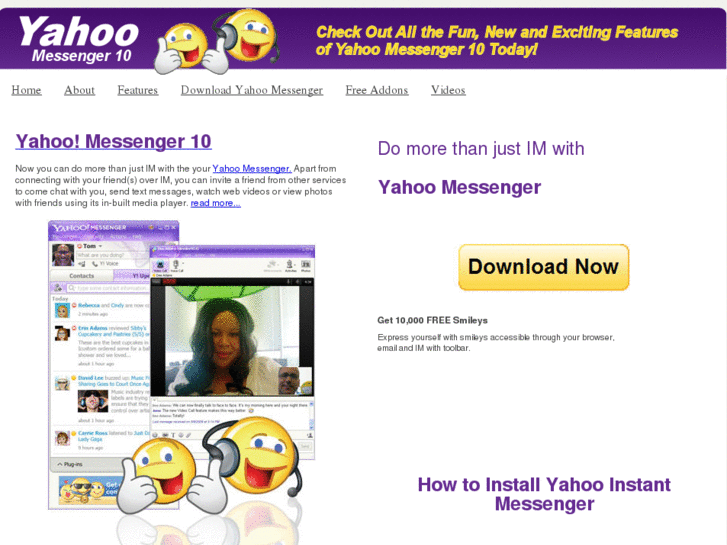 www.yahoomessnger10.com