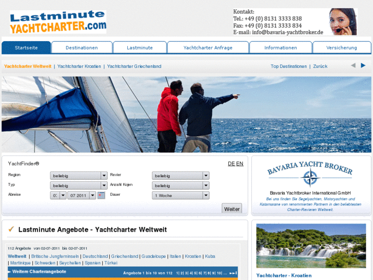 www.lastminute-yachtcharter.com