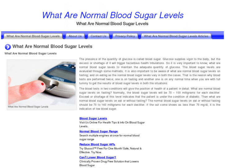 www.whatarenormalbloodsugarlevels.com