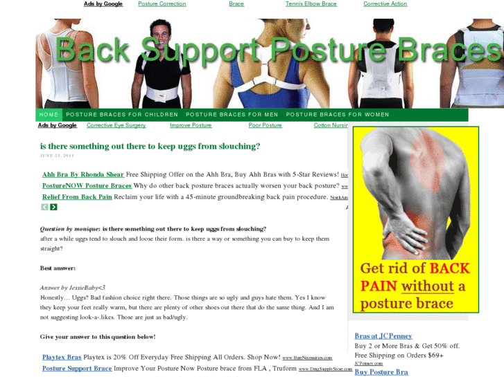 www.backsupportposturebrace.net