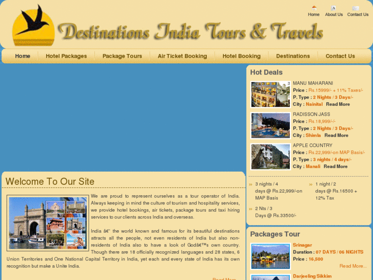 www.destinationsindia.biz