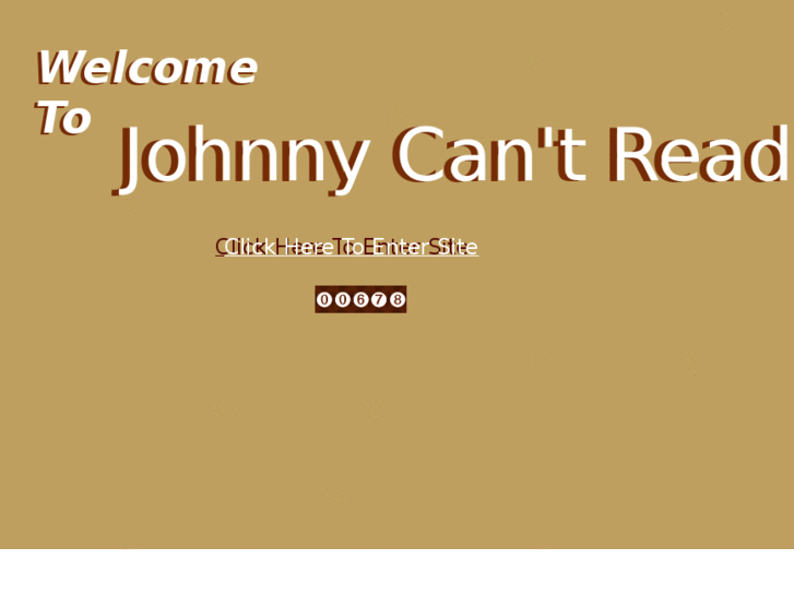 www.johnnycantread.com