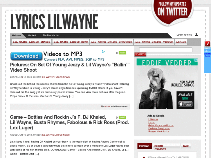 www.lyricslilwayne.com