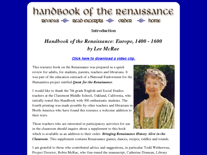 www.renaissancehandbook.com