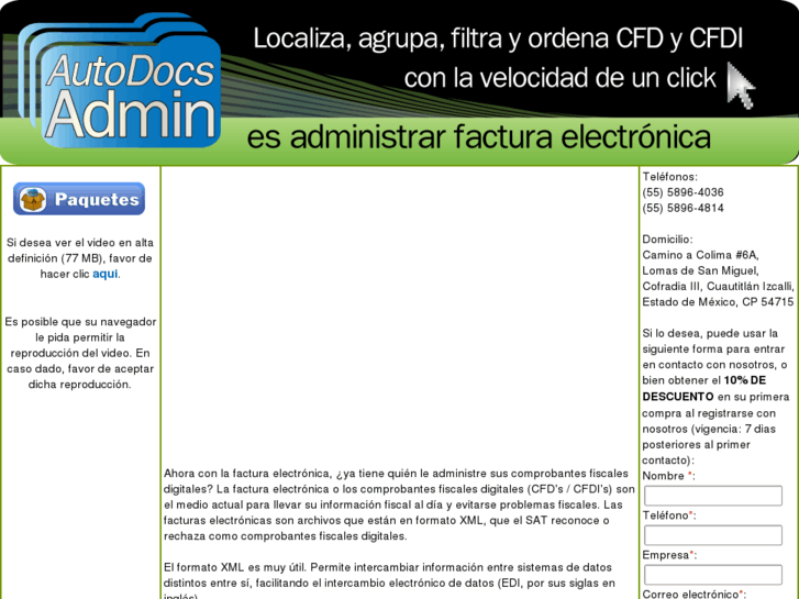 www.administrarfacturaelectronica.com