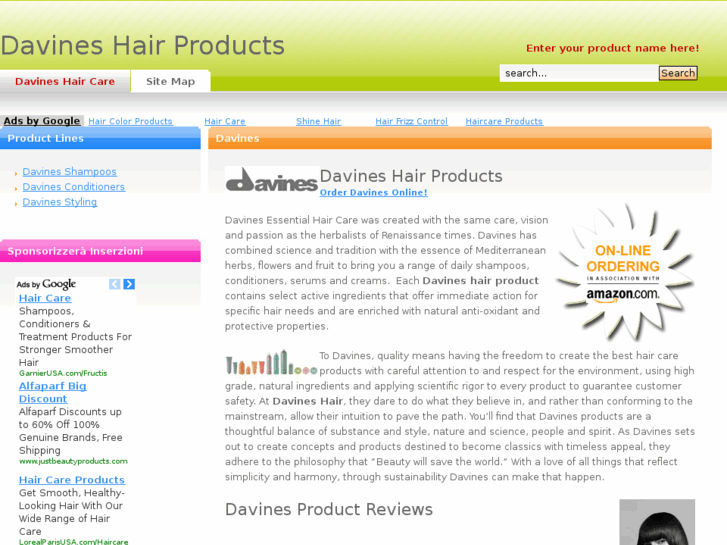 www.davineshaircare.com