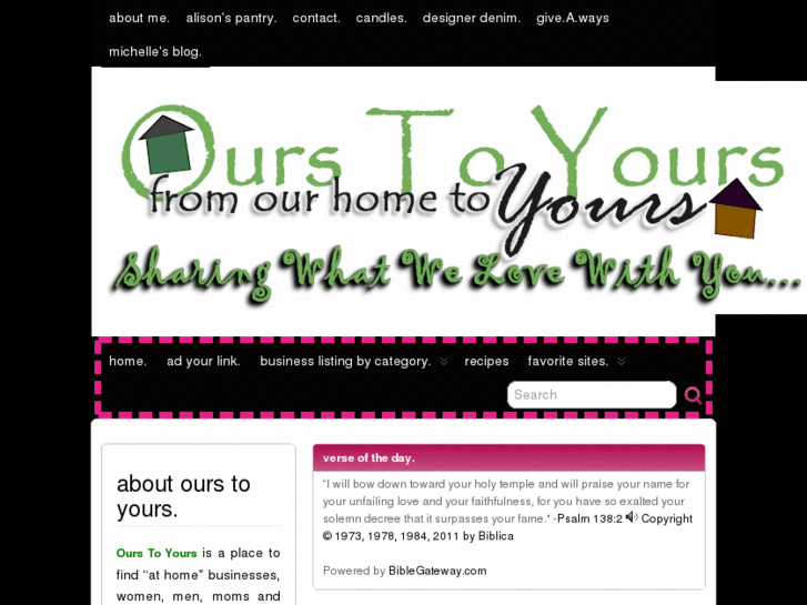 www.ourstoyours.com