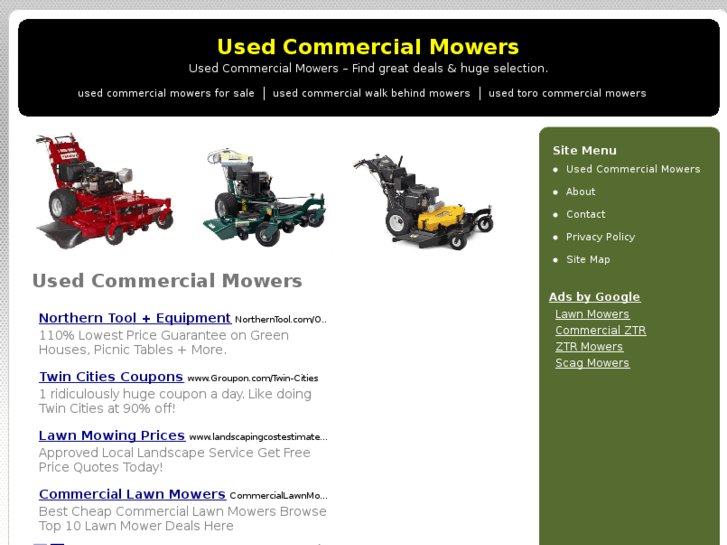 www.usedcommercialmowers.net