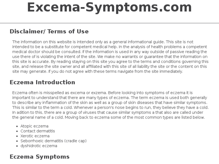 www.excema-symptoms.com