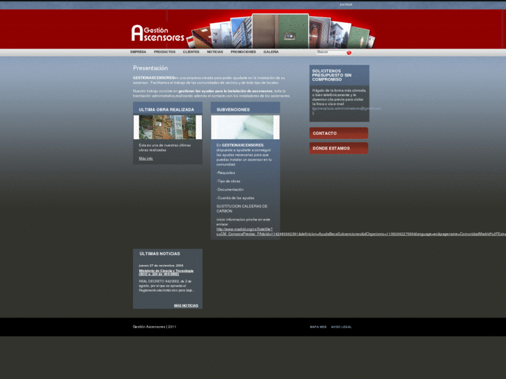 www.gestionascensores.es