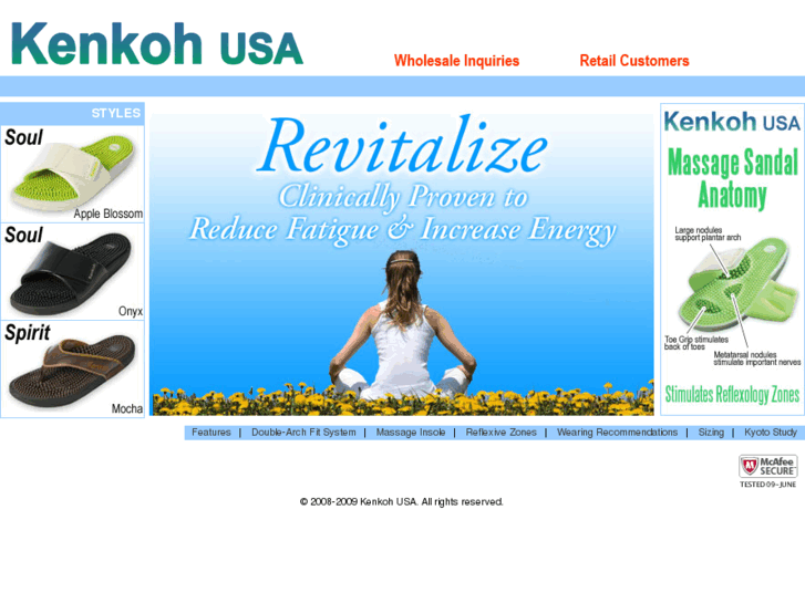 www.kenkohmassagesandals.com