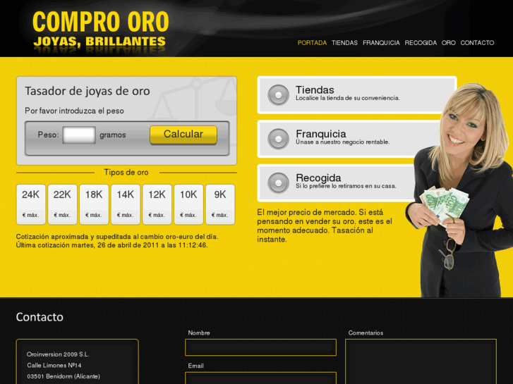 www.compro-oro-benidorm.es