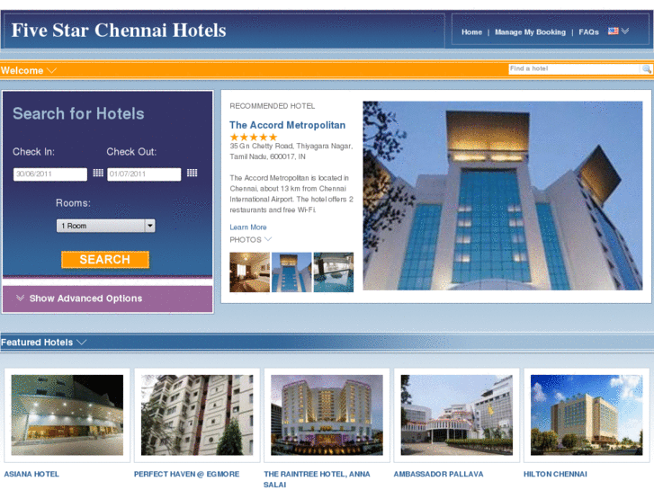 www.fivestarchennaihotels.com