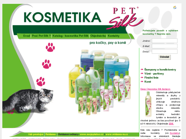 www.kosmetikapetsilk.cz