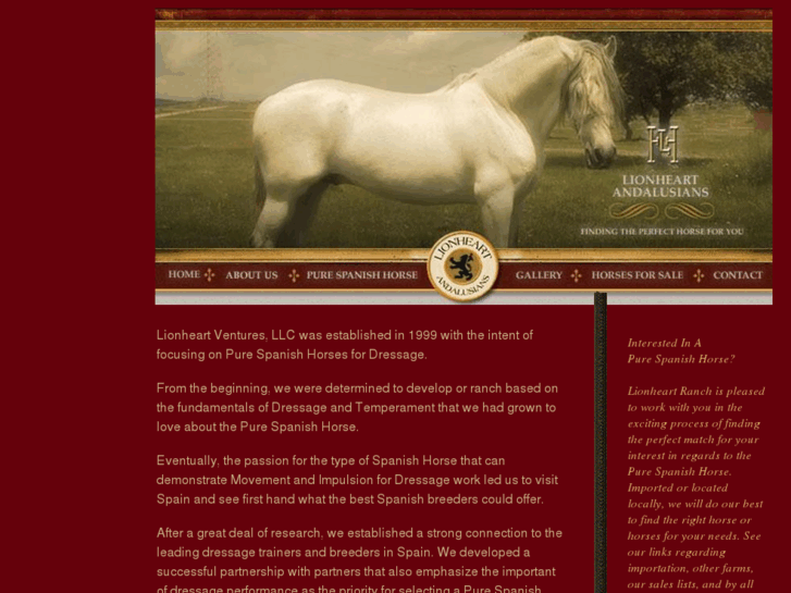 www.lionheartandalusians.com