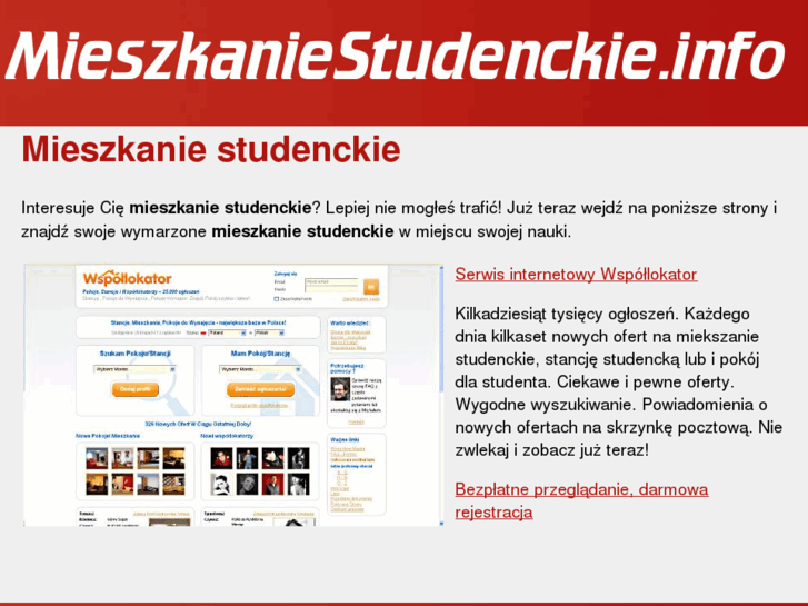 www.mieszkaniestudenckie.info