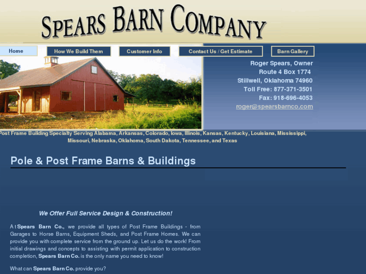 www.spearsbarnco.com