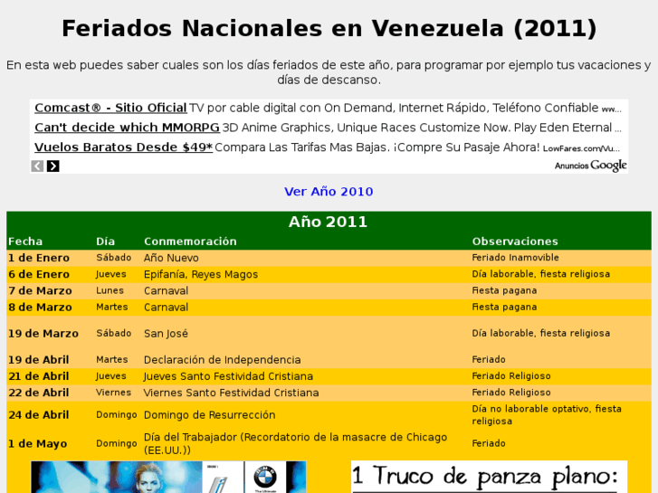 www.feriados-venezuela.com