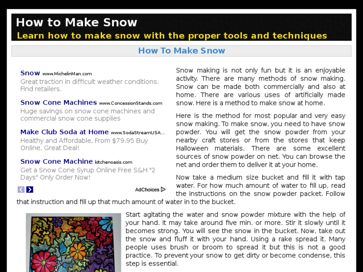 www.howtomakesnow.info