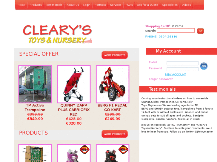 www.clearystoysandnursery.com